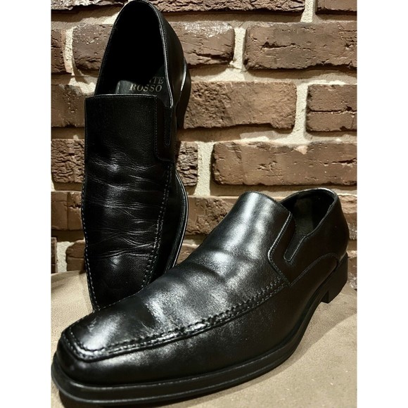MONTE ROSSO LUCCA NAPPA LEATHER LOAFER - BLACK Made In ITALY 10M - MSRP: $350.00 main image 8